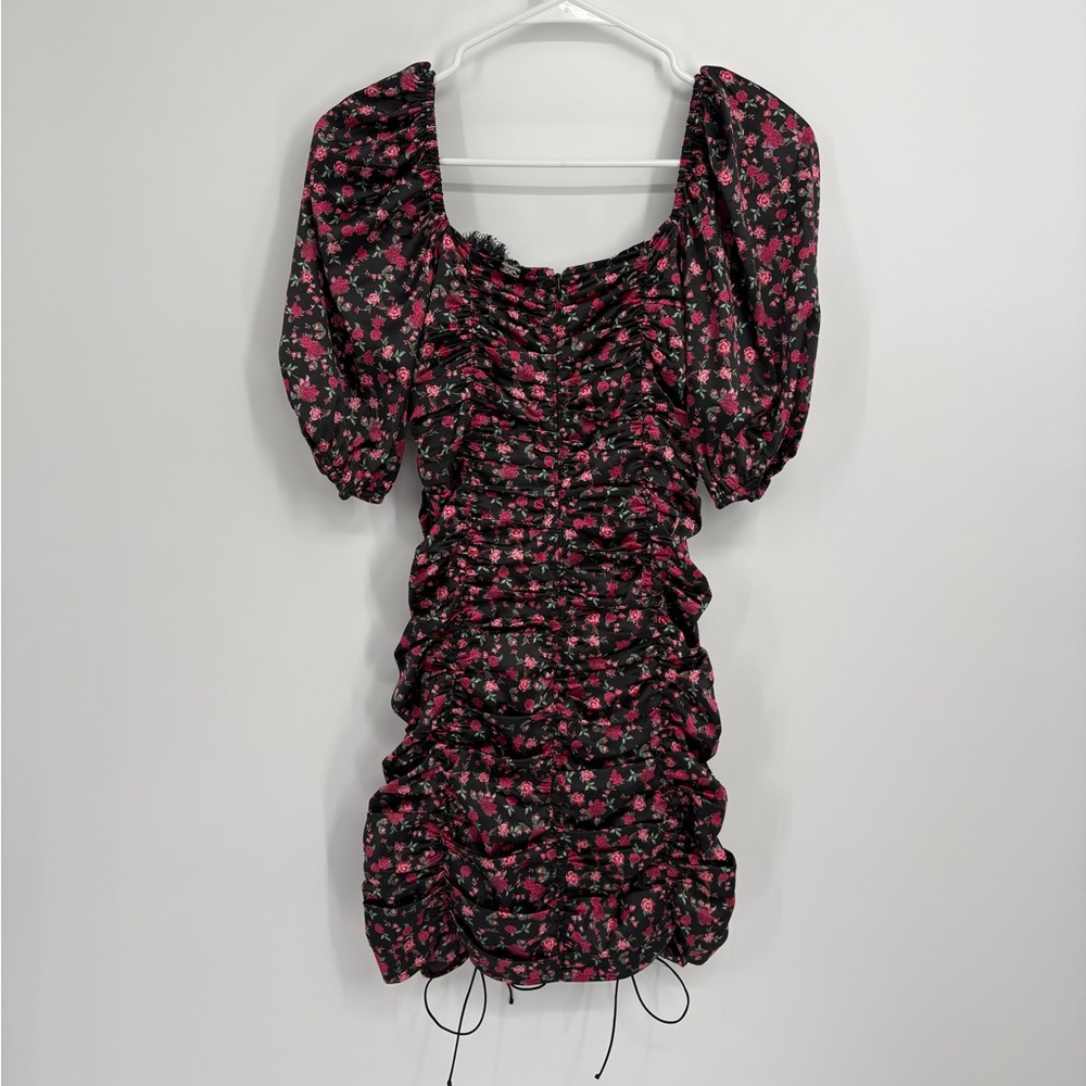 For Love and Lemons x VS Melrose Floral Puff Sleeve Mini Dress - Picture 7 of 12